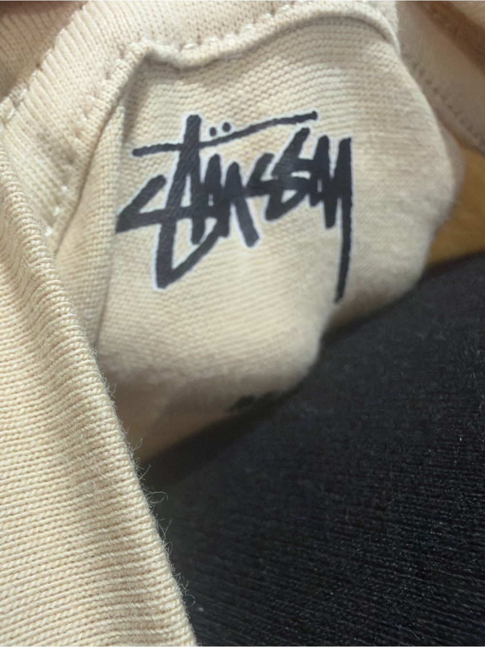 Stüssy x Nike Bear Graphic Tee in Light Beige - Picture 6 of 10